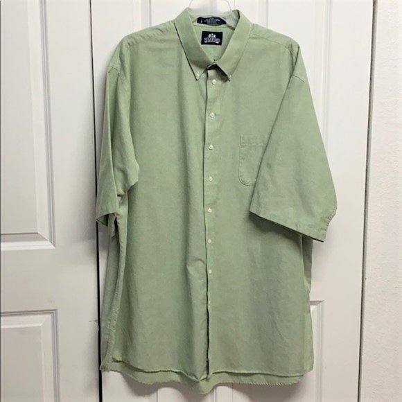 Stafford Other - Stafford Oxford Shirt Size 19.50 Tall Green